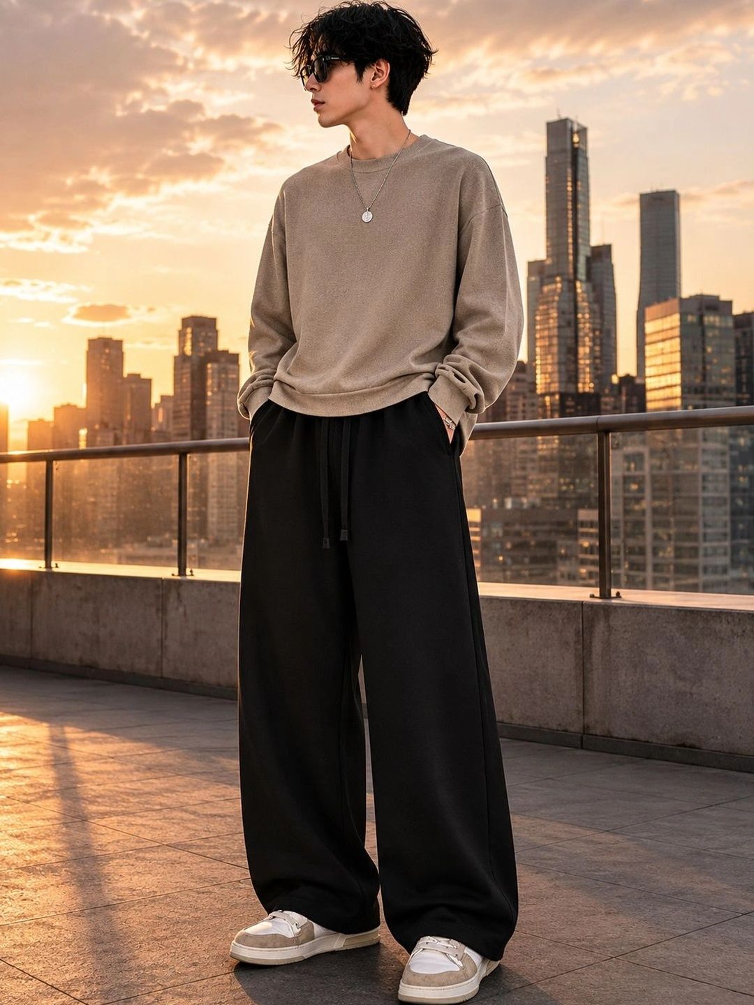 SYNZO Men Relaxed Easy Wash Trousers-picture-39