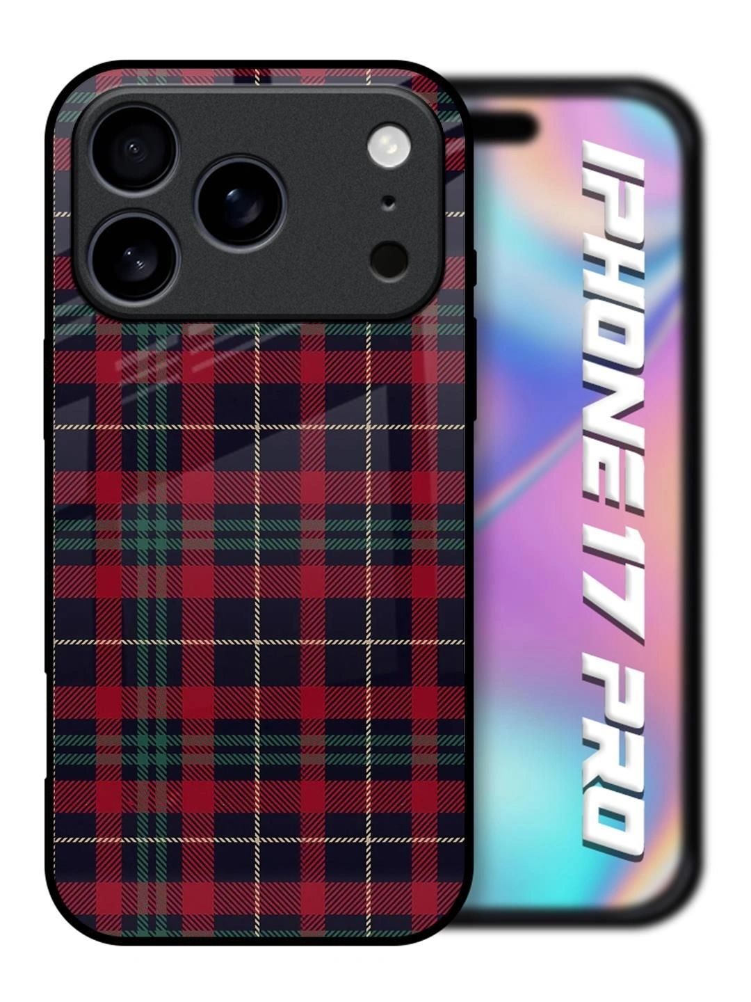 QRIOH Geometric Printed iPhone 17 Pro Back Case Mobile Accessories-picture-56