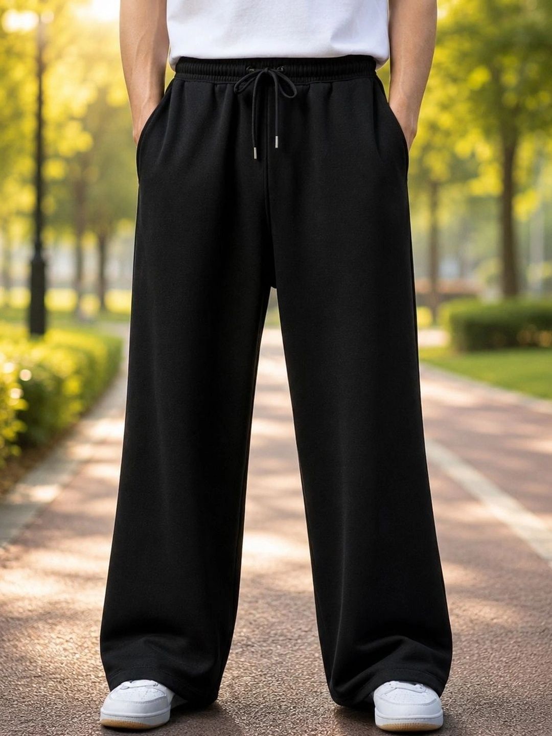SYNZO Men Relaxed Easy Wash Trousers-picture-13
