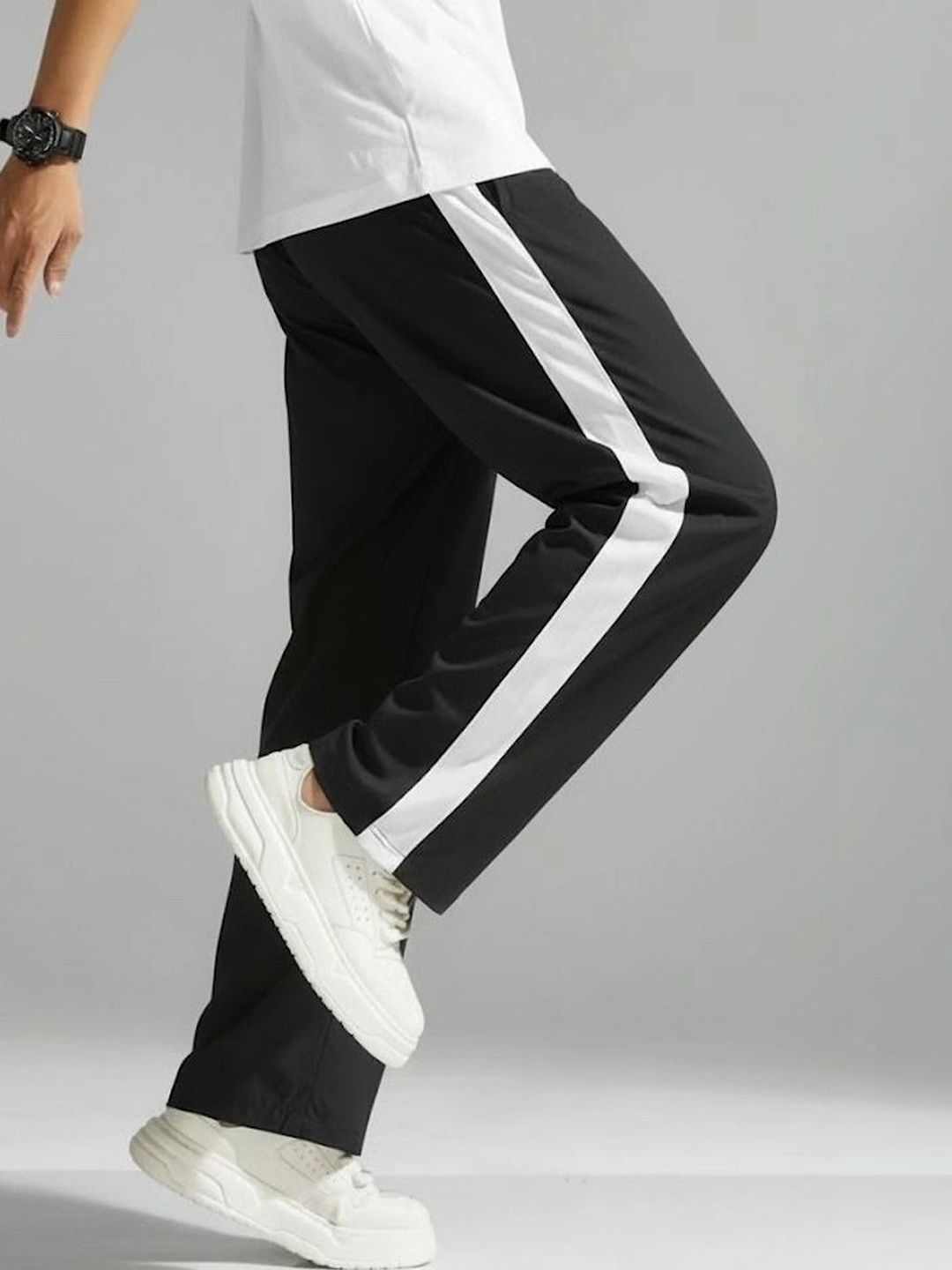 WARCOURT Men Regular Fit Colourblocked Track Pants-picture-31