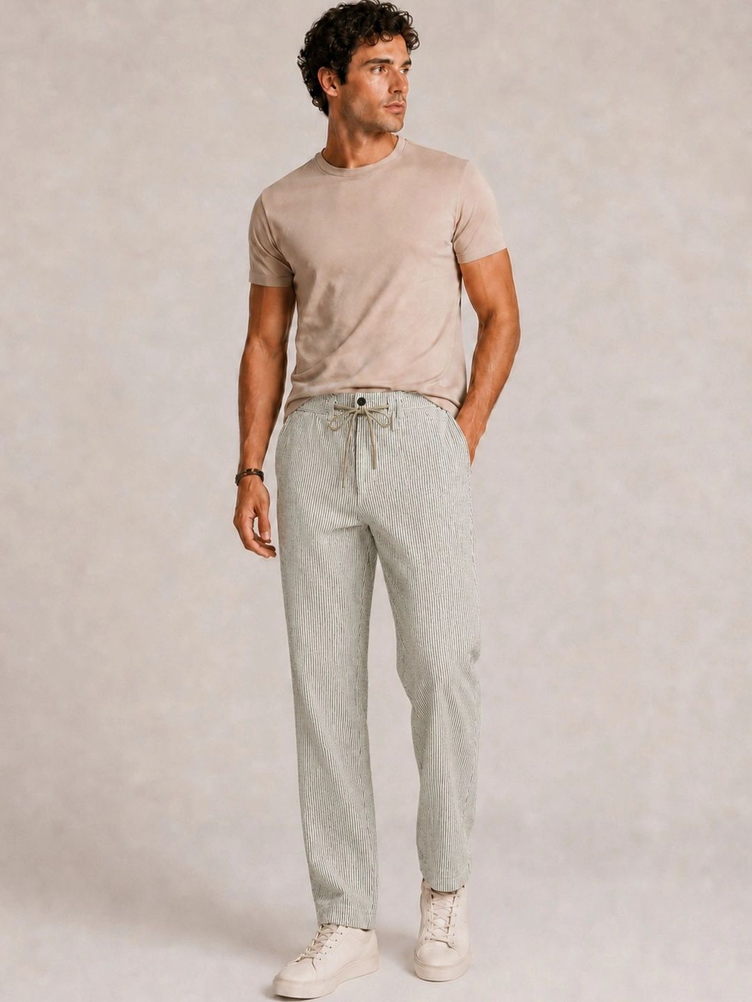 MOUNTAIN COLOURS Men Regular Fit Striped Track Pants-picture-51