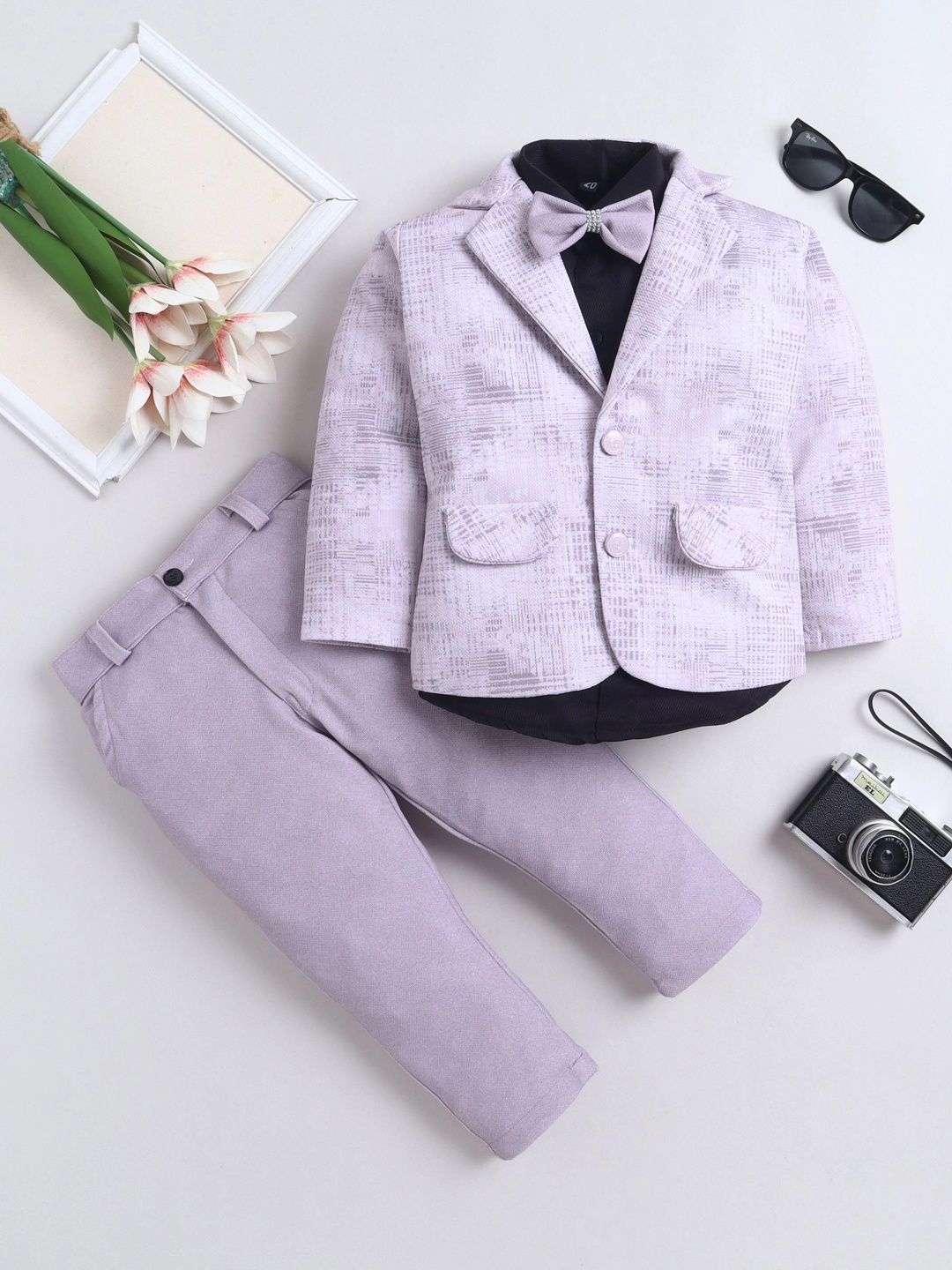 Miss & Chief Boys Notched Lapel Single-Breasted Three-Piece Suit-image-19