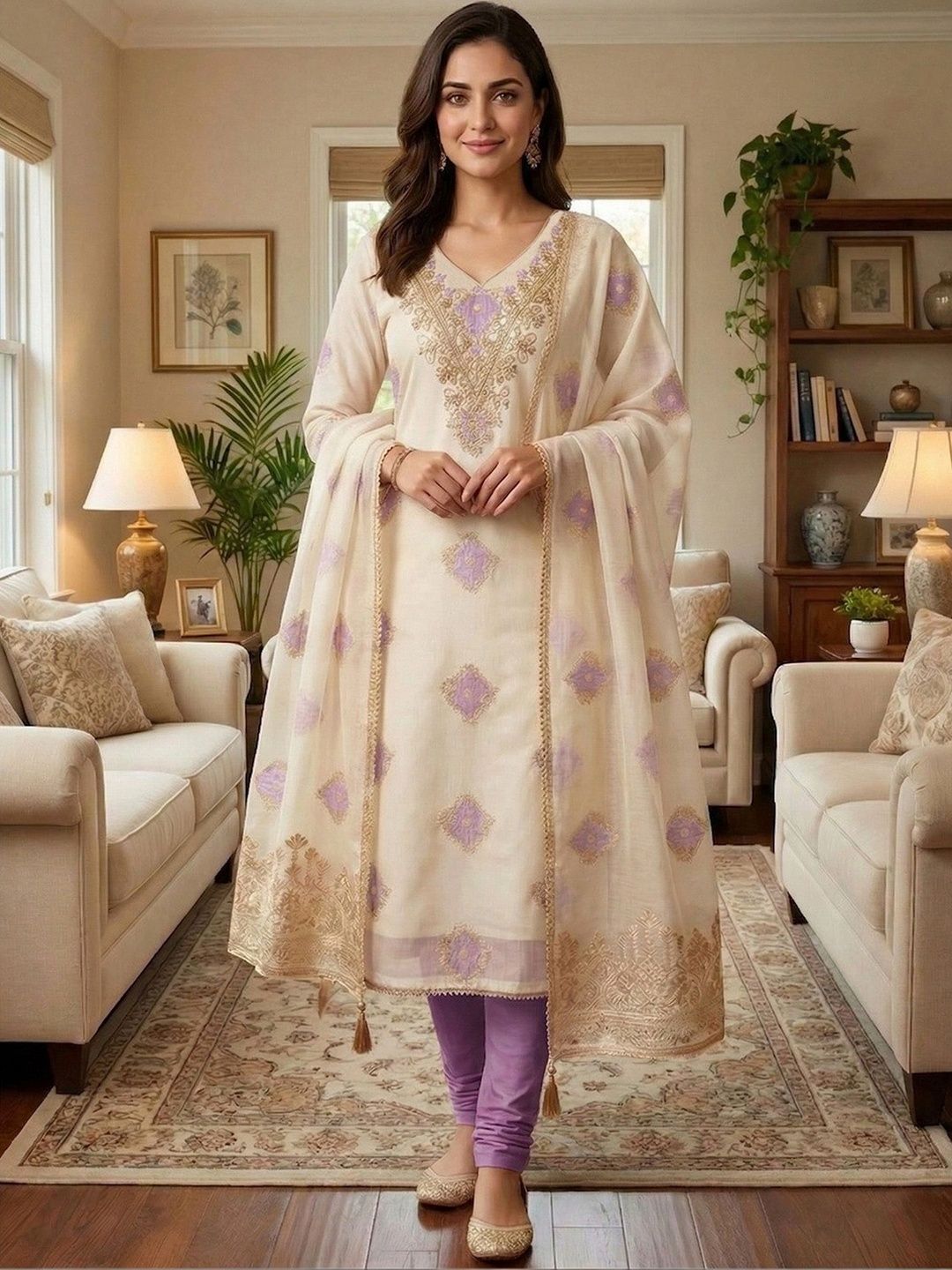 KALINI Unstitched Dress Material-picture-53