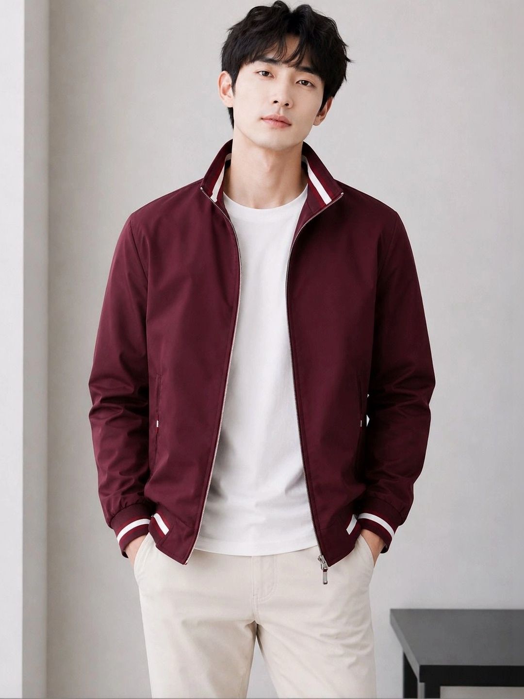 Moda Rapido Men Lightweight Running Bomber Jacket-picture-42
