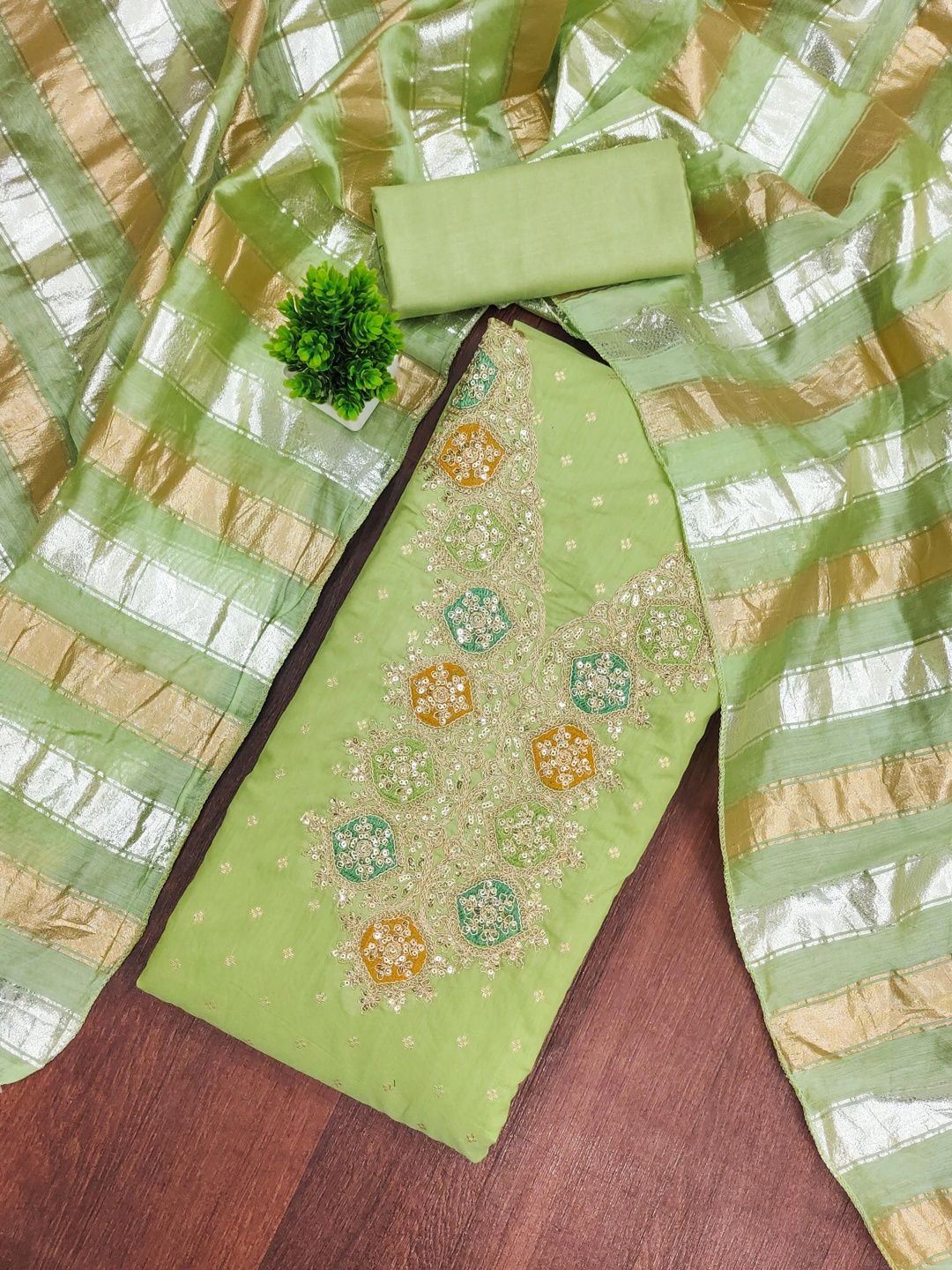 KALINI Unstitched Dress Material-picture-47