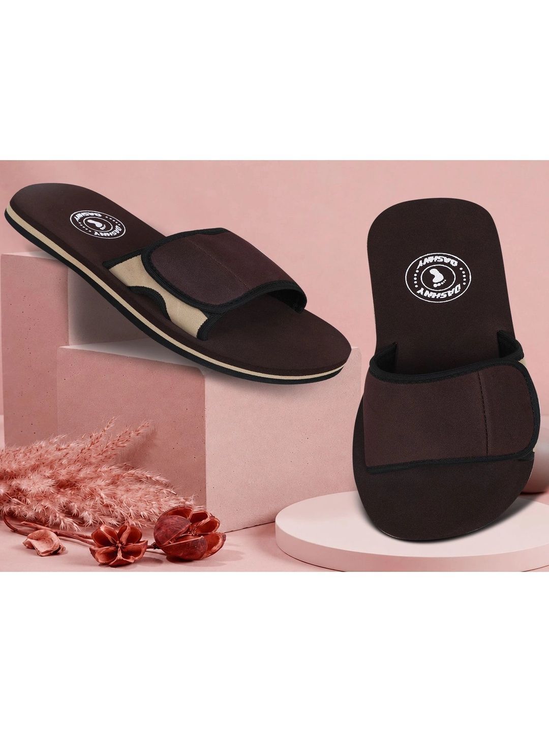 DASHNY Men Colourblocked Sliders-picture-22