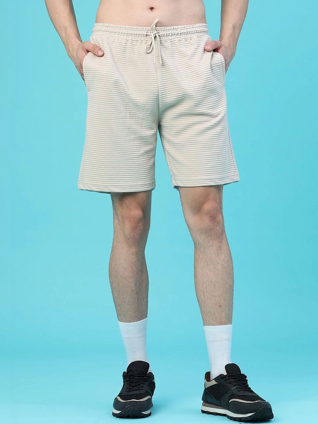 V-Mart Men Striped Technology Shorts-image-23
