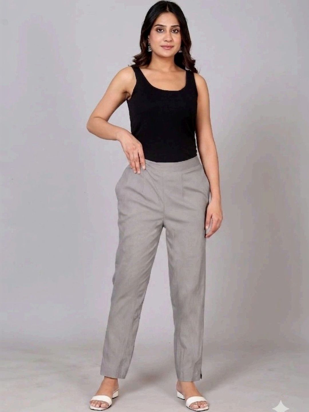 RIVNIX Women Smart High-Rise Trousers-picture-12