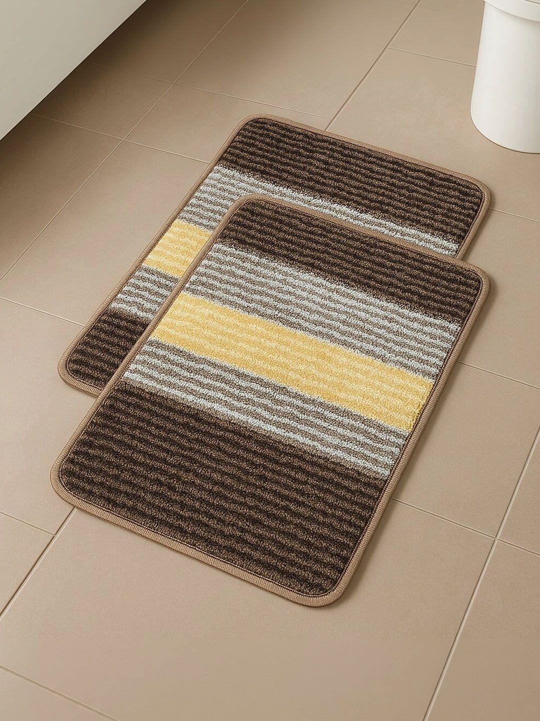 DAMAC 2 Pieces Blue Cotton Doormats-image-10