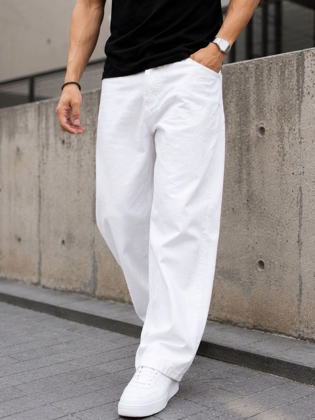 DENIM LIFE Men Classic Straight Fit Mid-Rise Stretchable Jeans-picture-30