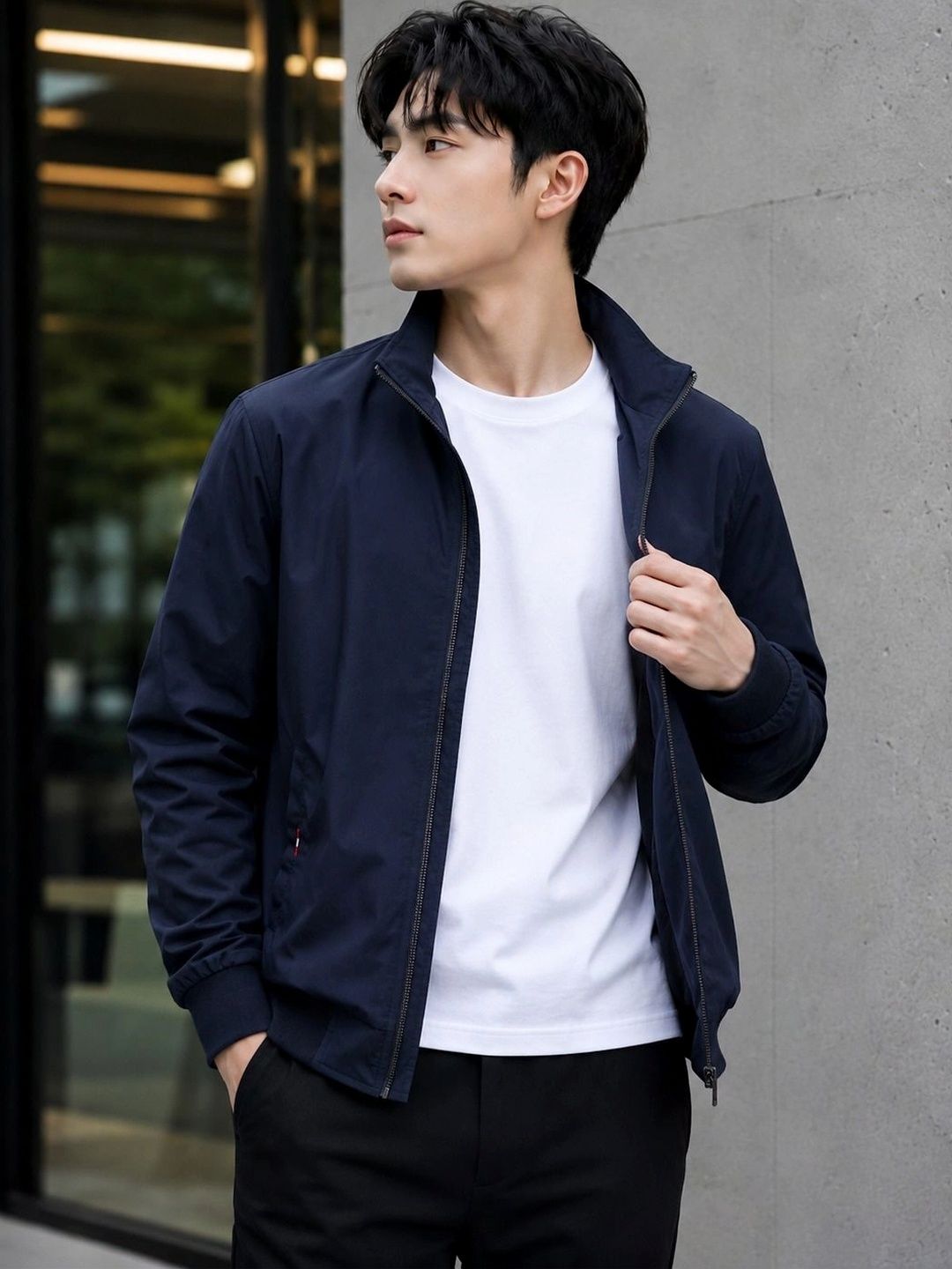Moda Rapido Men Lightweight Running Bomber Jacket-picture-35