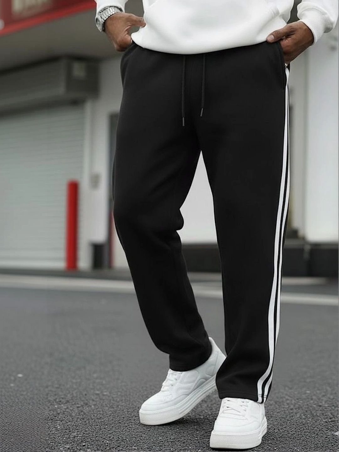 WARCOURT Men Regular Fit Training Track Pants-picture-11