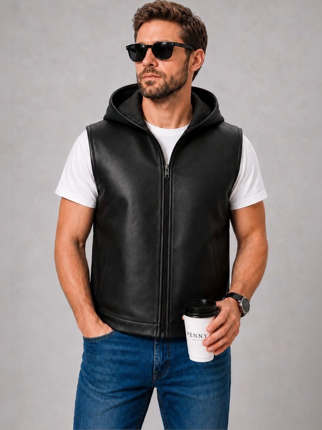 Raxedo Men Leather Training or Gym Jacket-picture-33