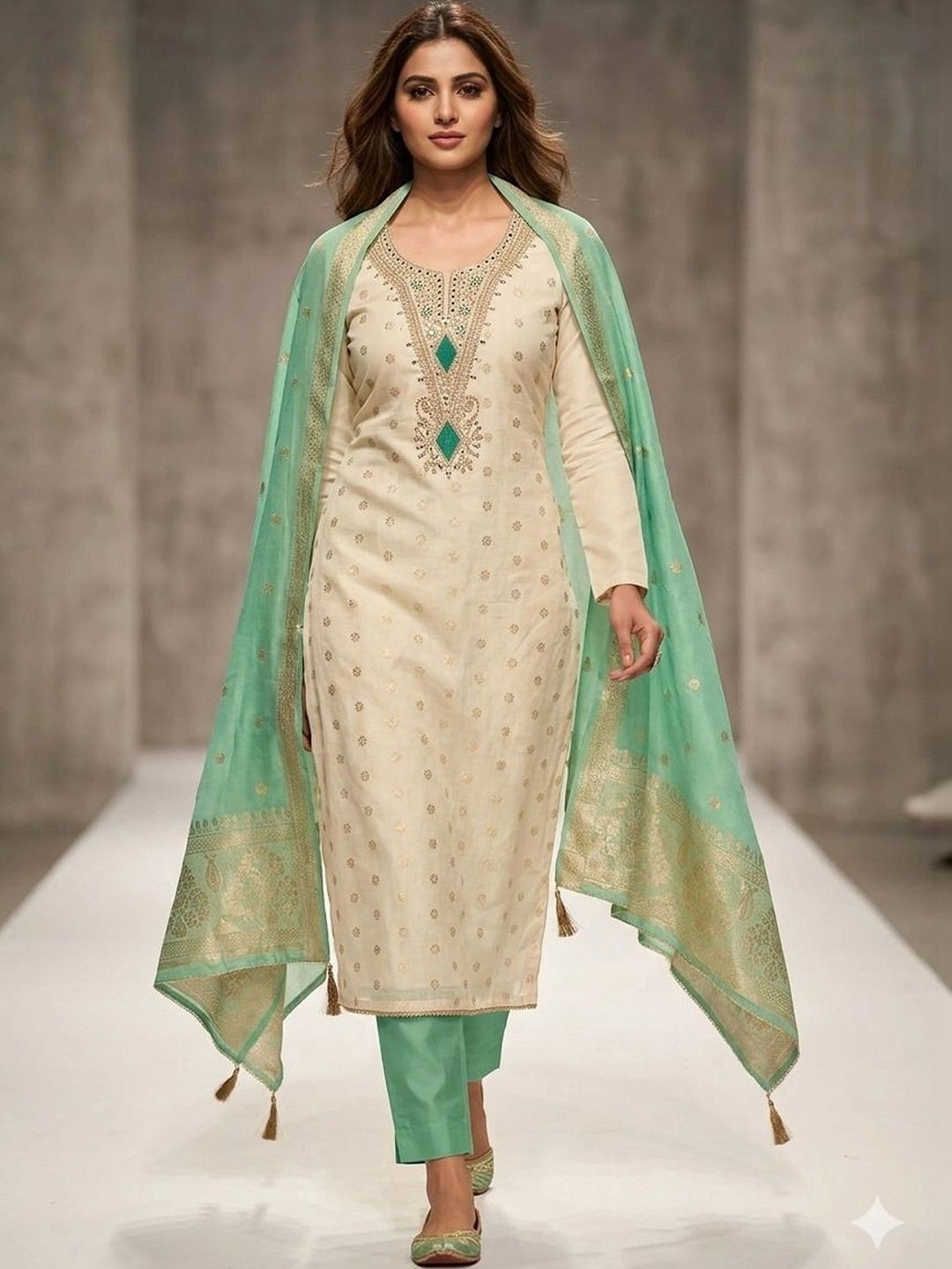 Maroosh Embroidered Unstitched Dress Material-picture-51
