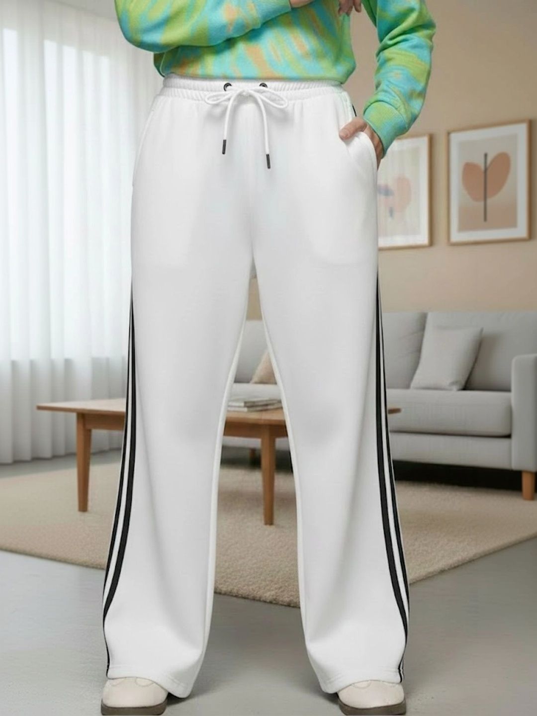 IRONDYE Men Regular Fit Colourblocked Track Pants-picture-31