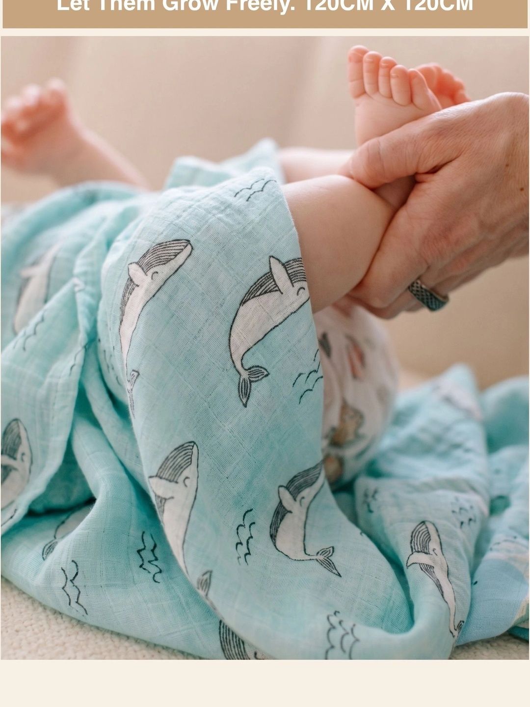 DOTMOM Set Of 2 Supersoft Antibacterial Bamboo Swaddle-picture-45
