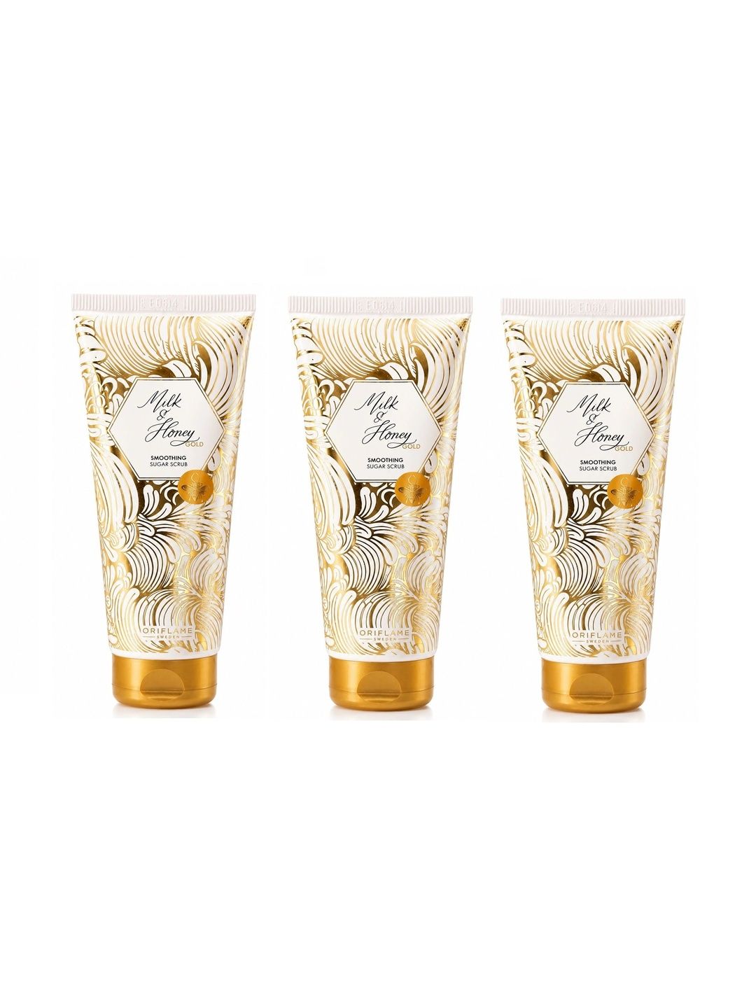 Oriflame Set Of 3 Milk & Honey Gold Smoothing Sugar Scrub - 75 g Each-picture-25