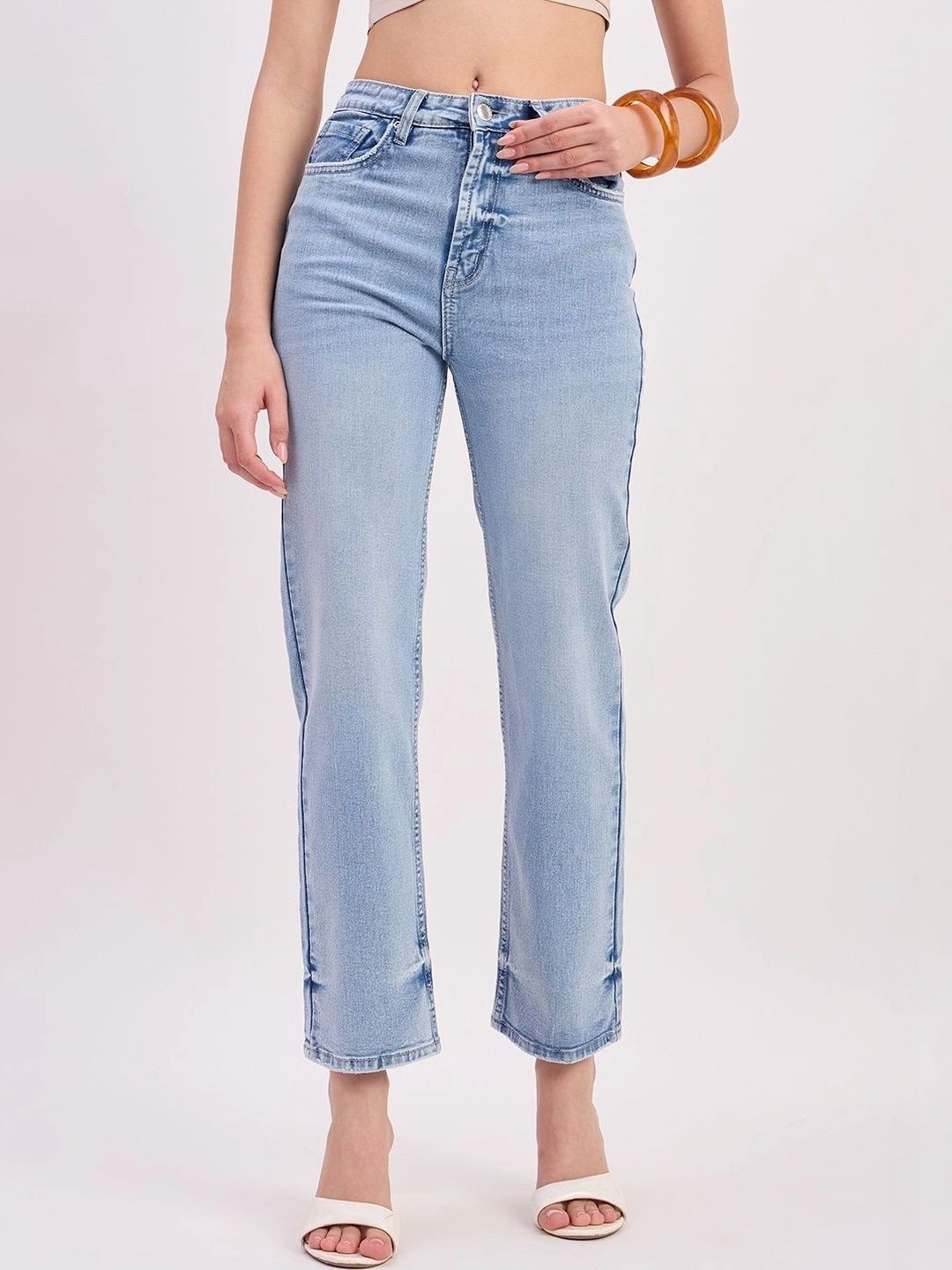 Madame Women Straight Fit Mid-Rise Jeans-picture-13
