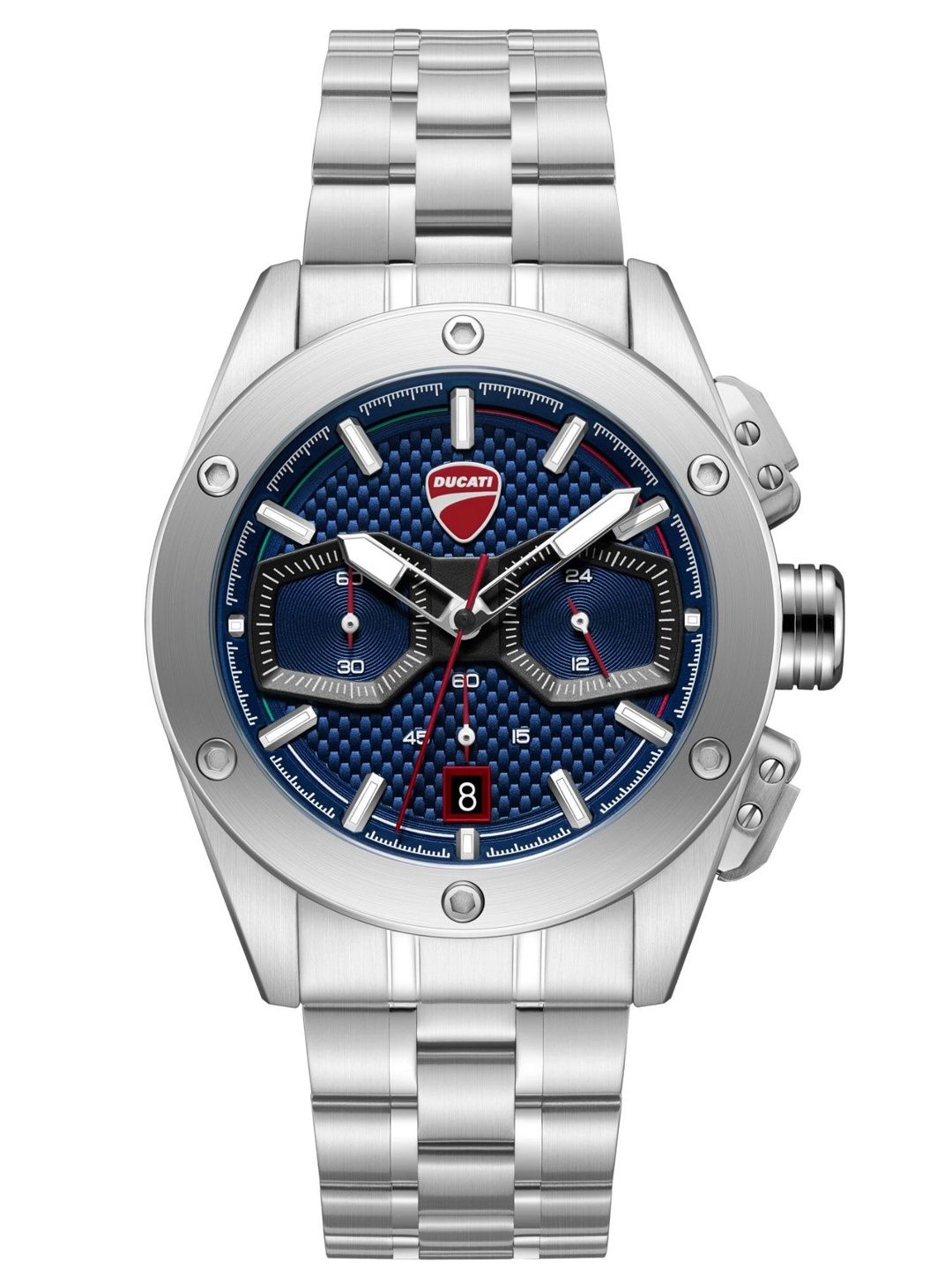Ducati Men Patterned Dial & Stainless Steel Bracelet Style Straps Analogue Chronograph Watch DTWGI0002203W-picture-39