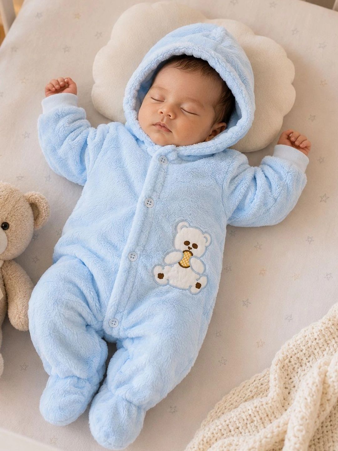 Teri Beri Unisex Kids Embroidered Sleepsuit-picture-12