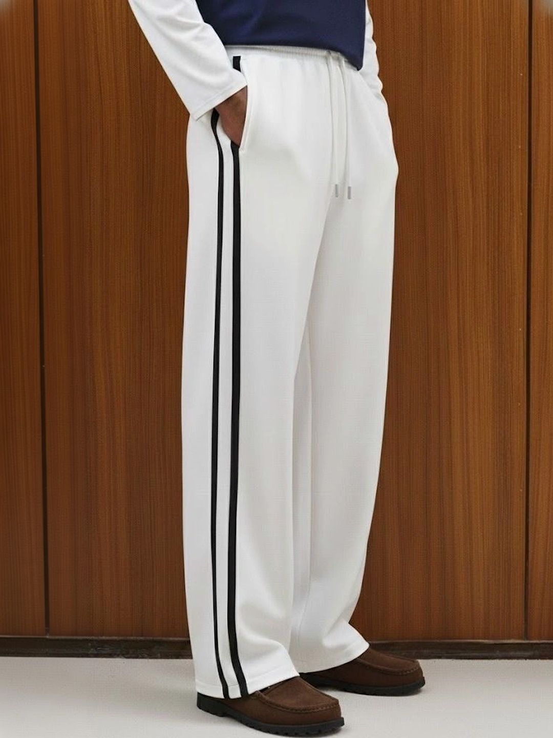 Daphne Maurier Men Regular Fit Striped Track Pants-picture-19
