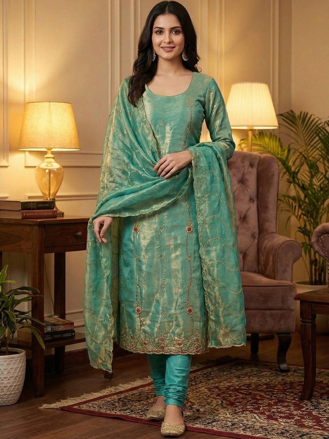 Maroosh Embroidered Unstitched Dress Material-picture-14