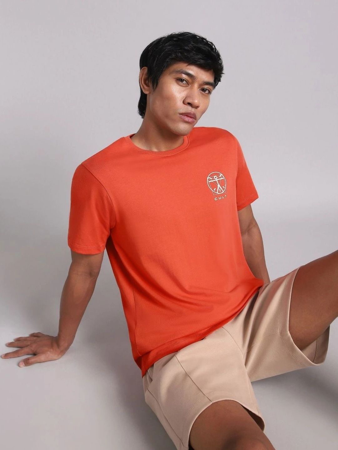 CULT Men Brand Logo Bio Finish T-shirt-picture-25
