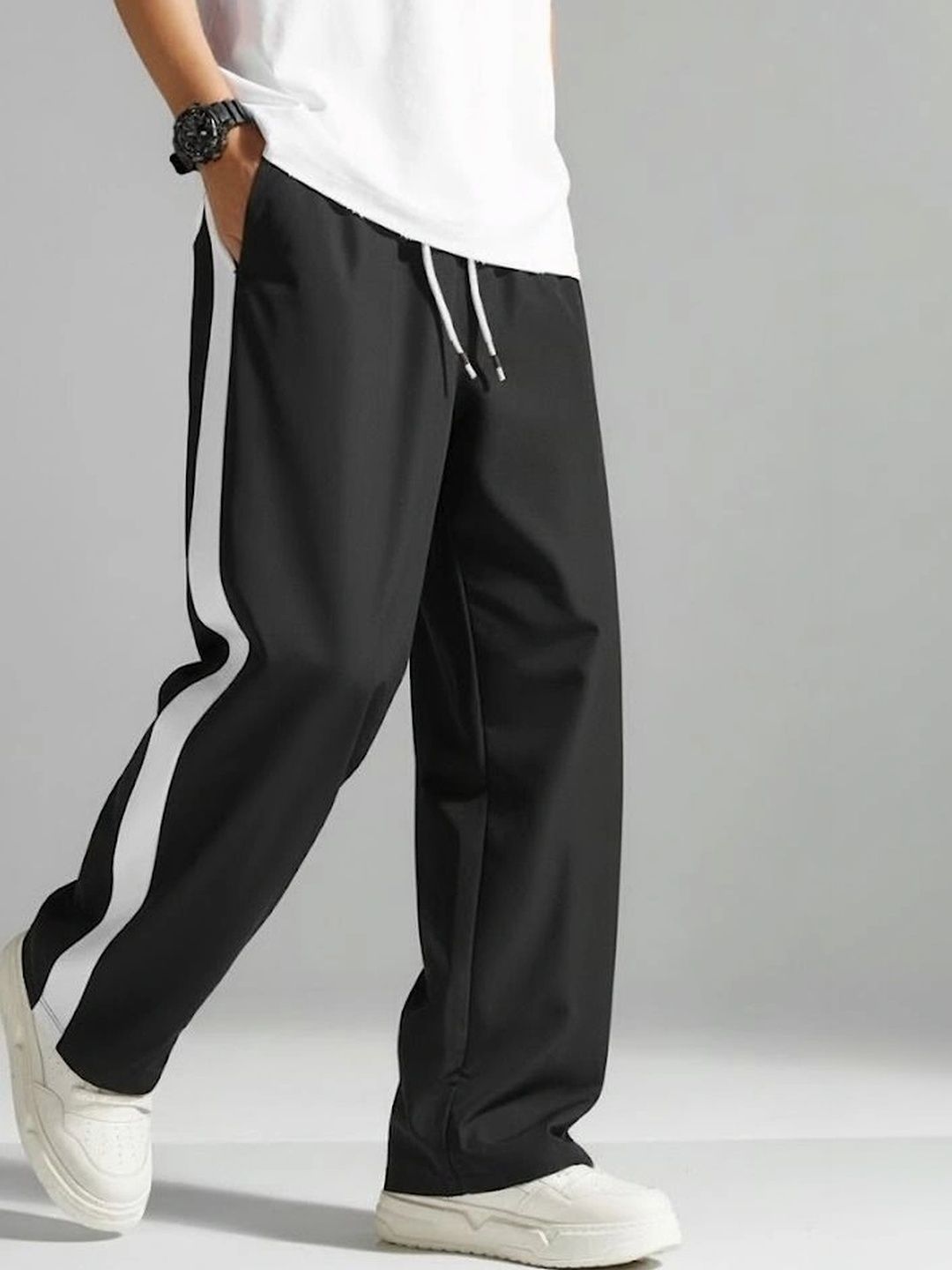 IRONDYE Men Regular Fit Colourblocked Track Pants-picture-43
