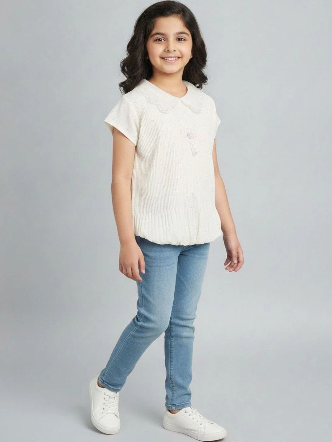V-Mart Peter Pan Collar Cotton Top-picture-45