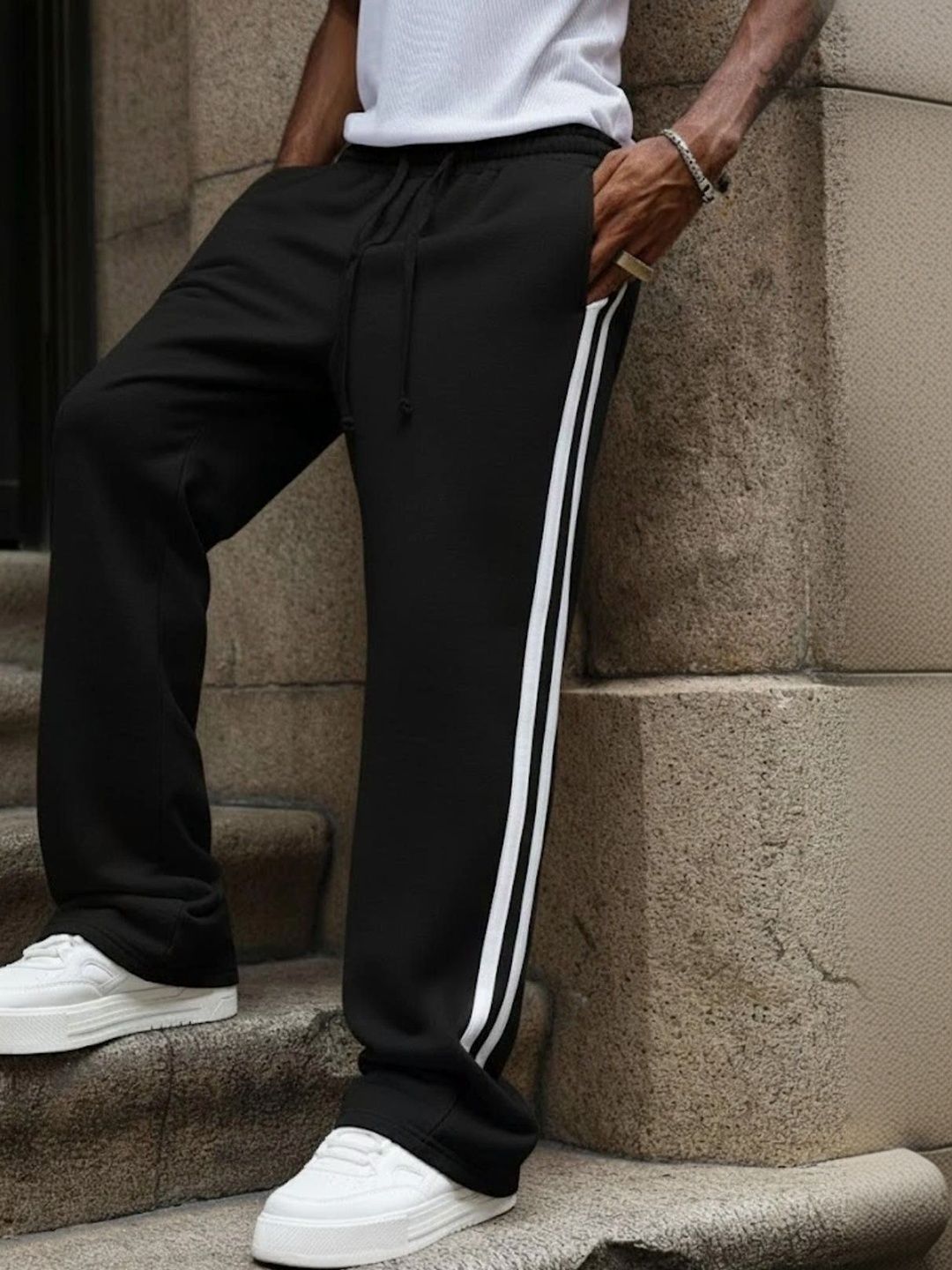 Daphne Maurier Men Regular Fit Striped Track Pants-picture-15