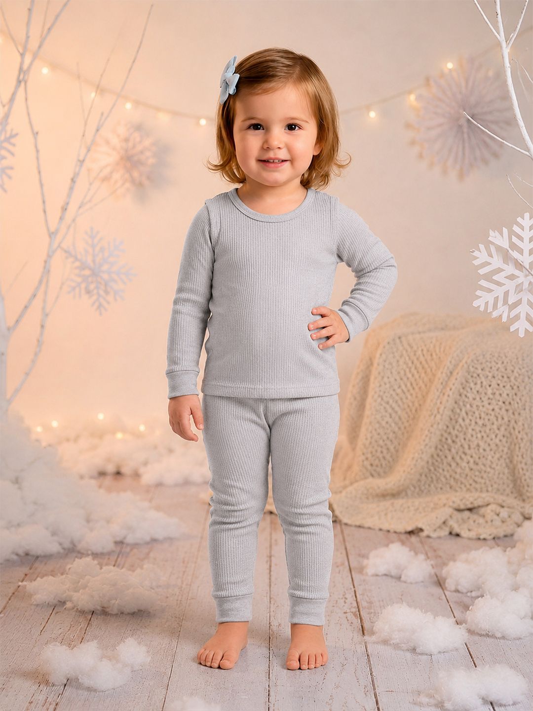 Kanvin Girls Cotton Round Neck Thermal Set-picture-55