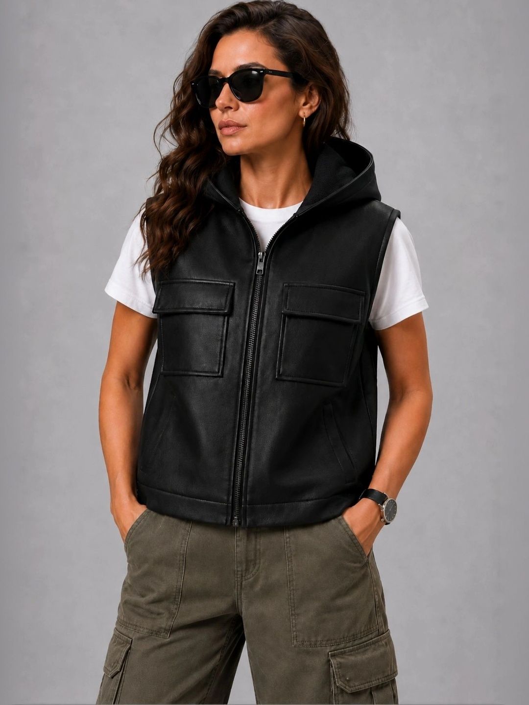 Raxedo Women Leather Lightweight Training or Gym Jacket-picture-15