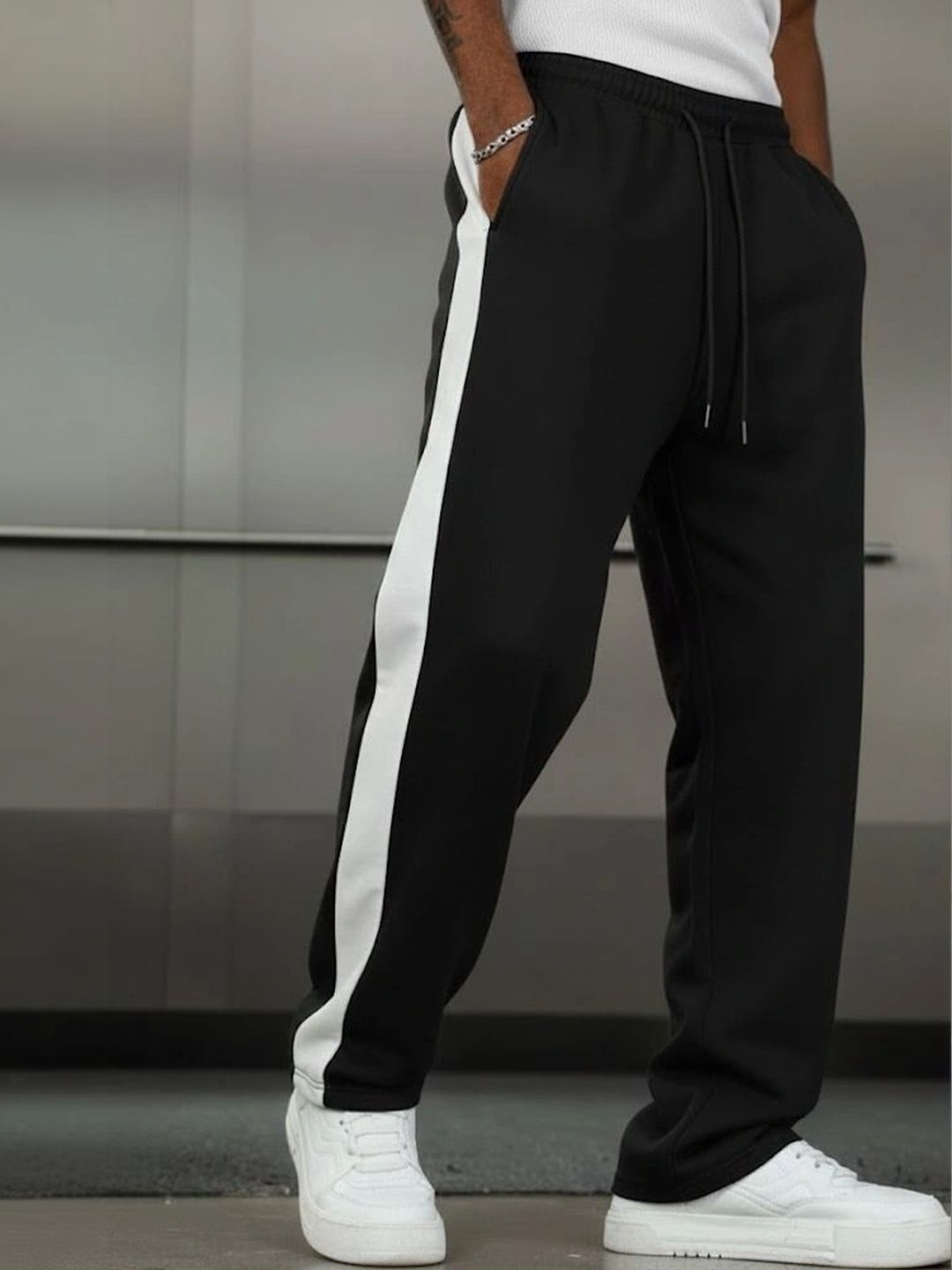 PROGENY Men Regular Fit Colourblocked Training Track Pants-picture-19