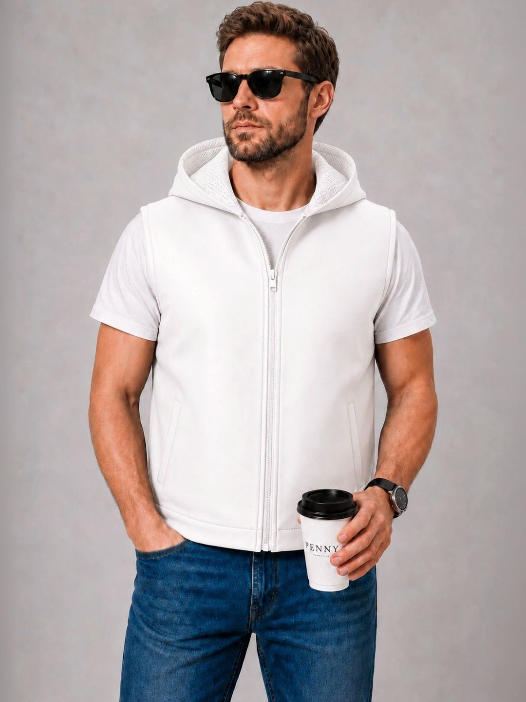 Raxedo Men Leather Lightweight Training or Gym Jacket-image-6