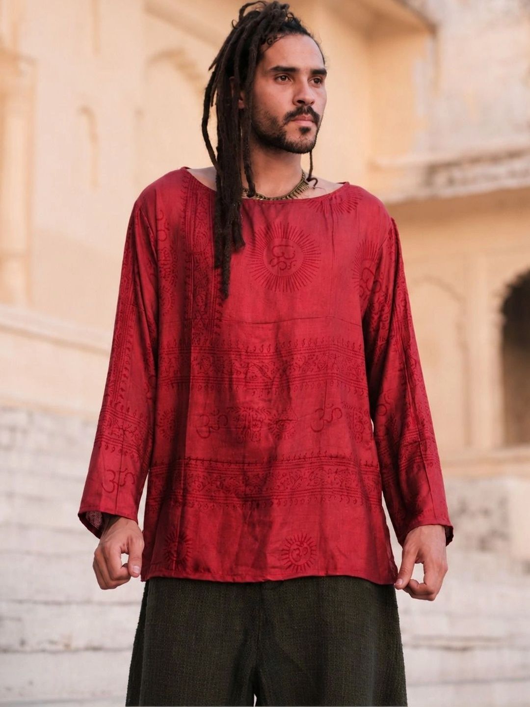 CRYSTAL HEAL Men Ethnic Motifs Printed Kurta-picture-37