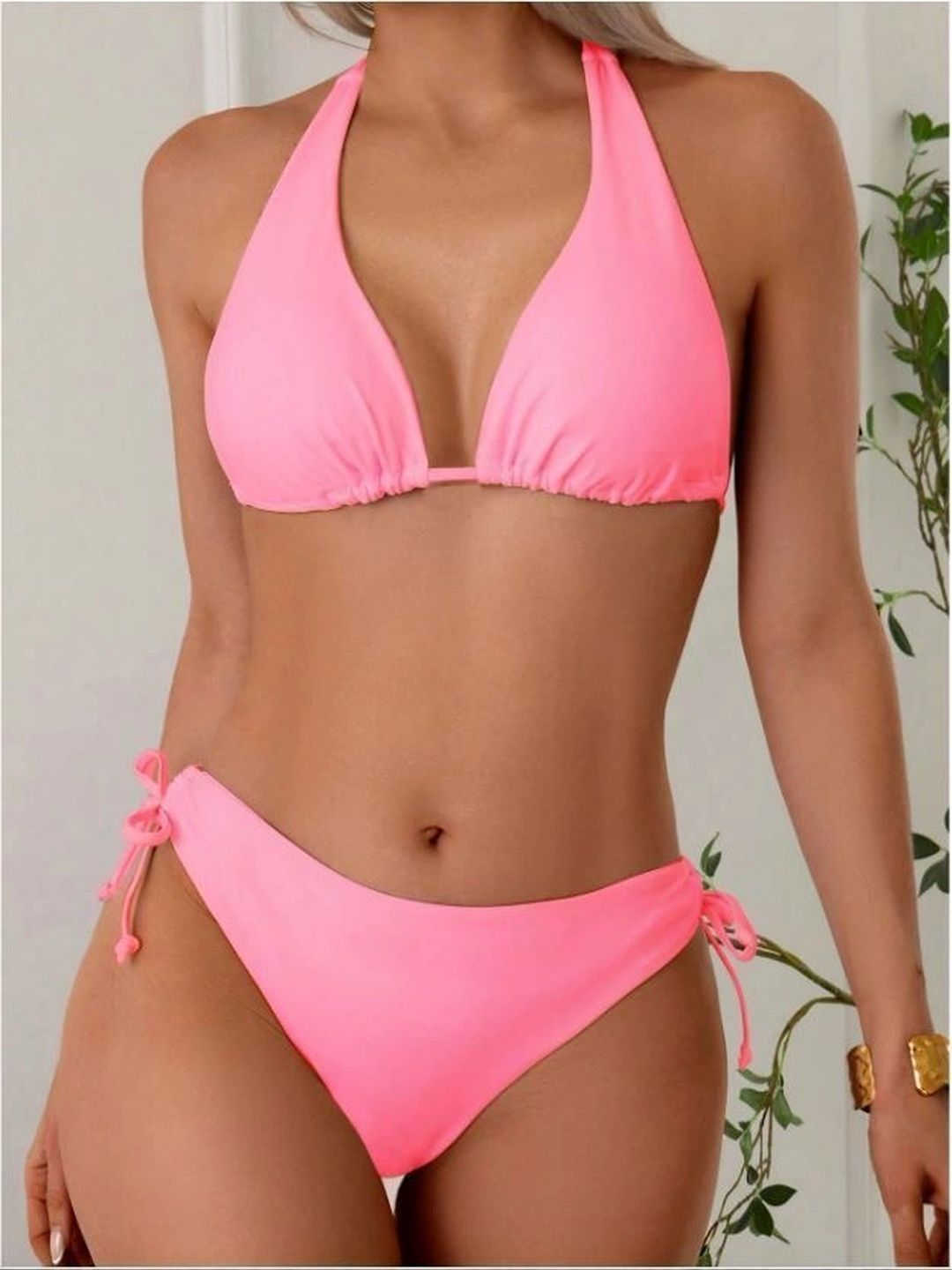 Origin pvt LTD Halter Neck Swim Bikini Set-picture-57