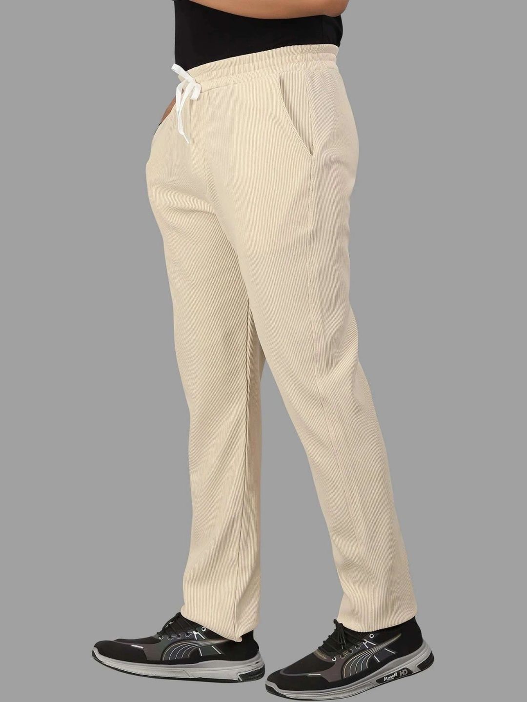 Global Jeans Men Self Design Mid-Rise Straight Lounge Pants-picture-12