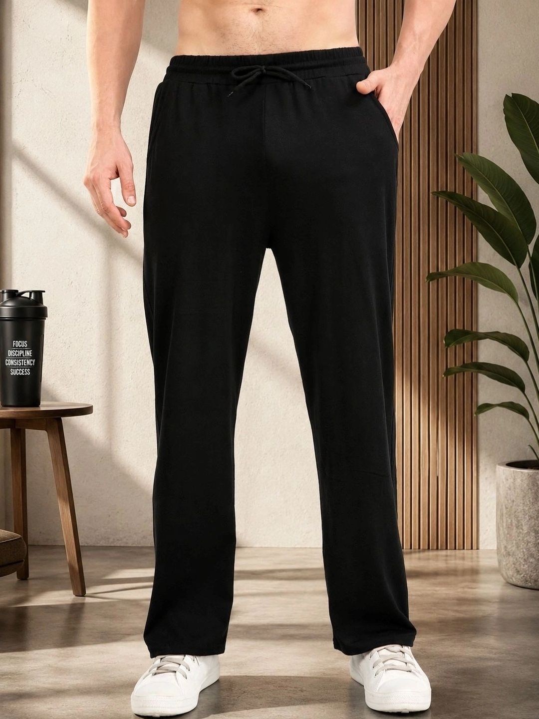 SYNZO Men Relaxed Easy Wash Trousers-picture-41