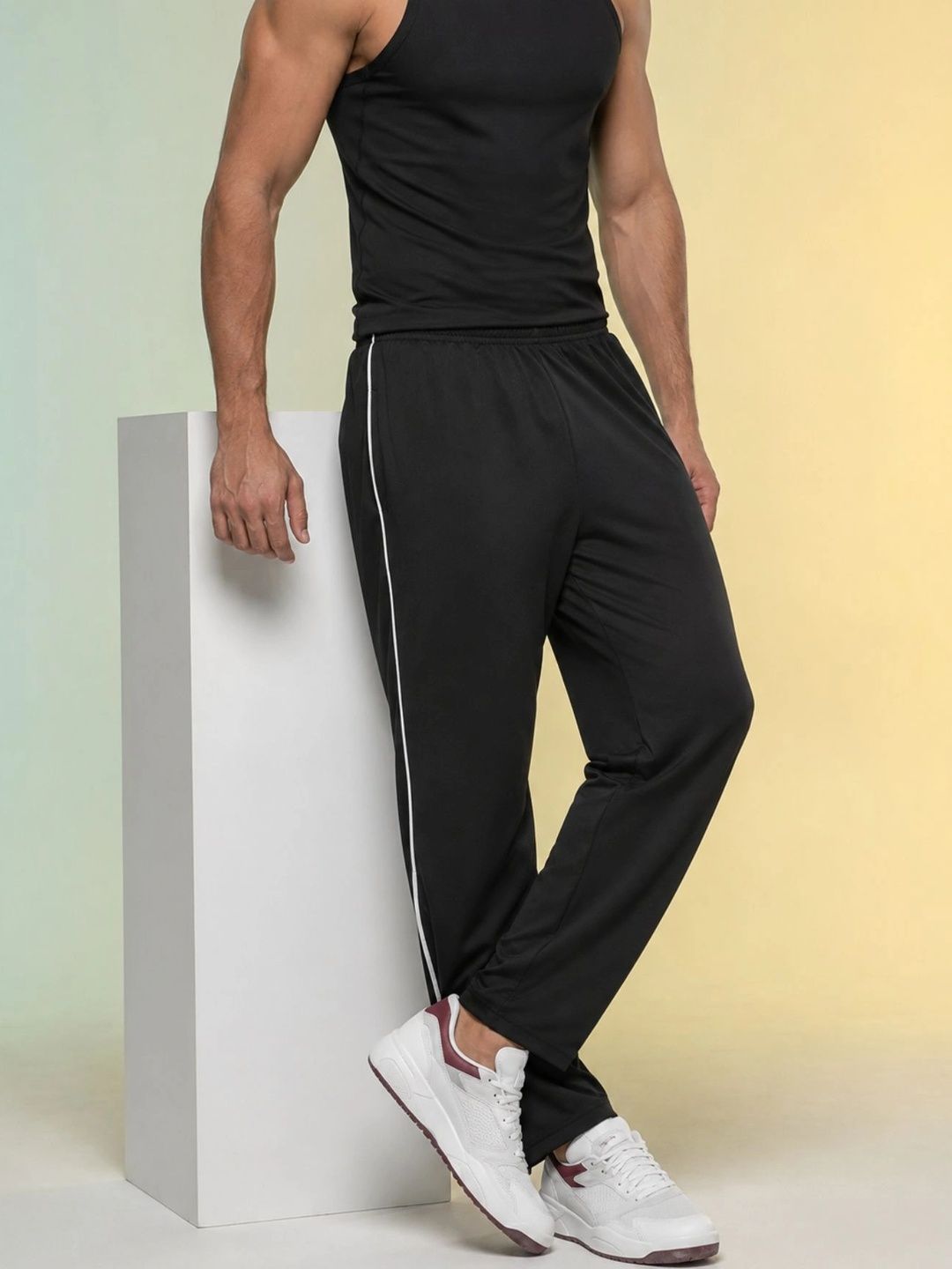 HoC Men Regular Fit Training Track Pants-picture-15