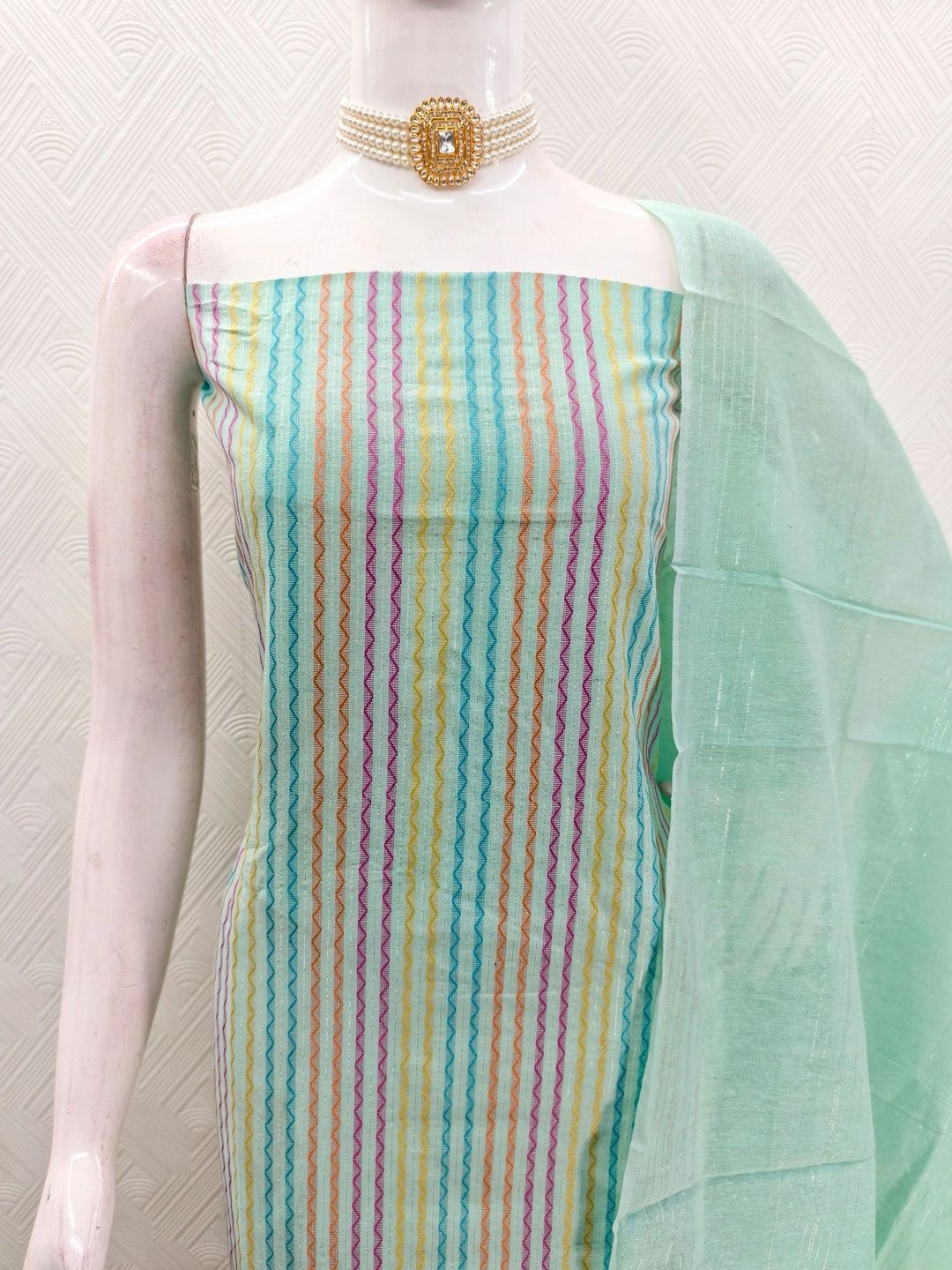 KALINI Pure Cotton Unstitched Dress Material-picture-45