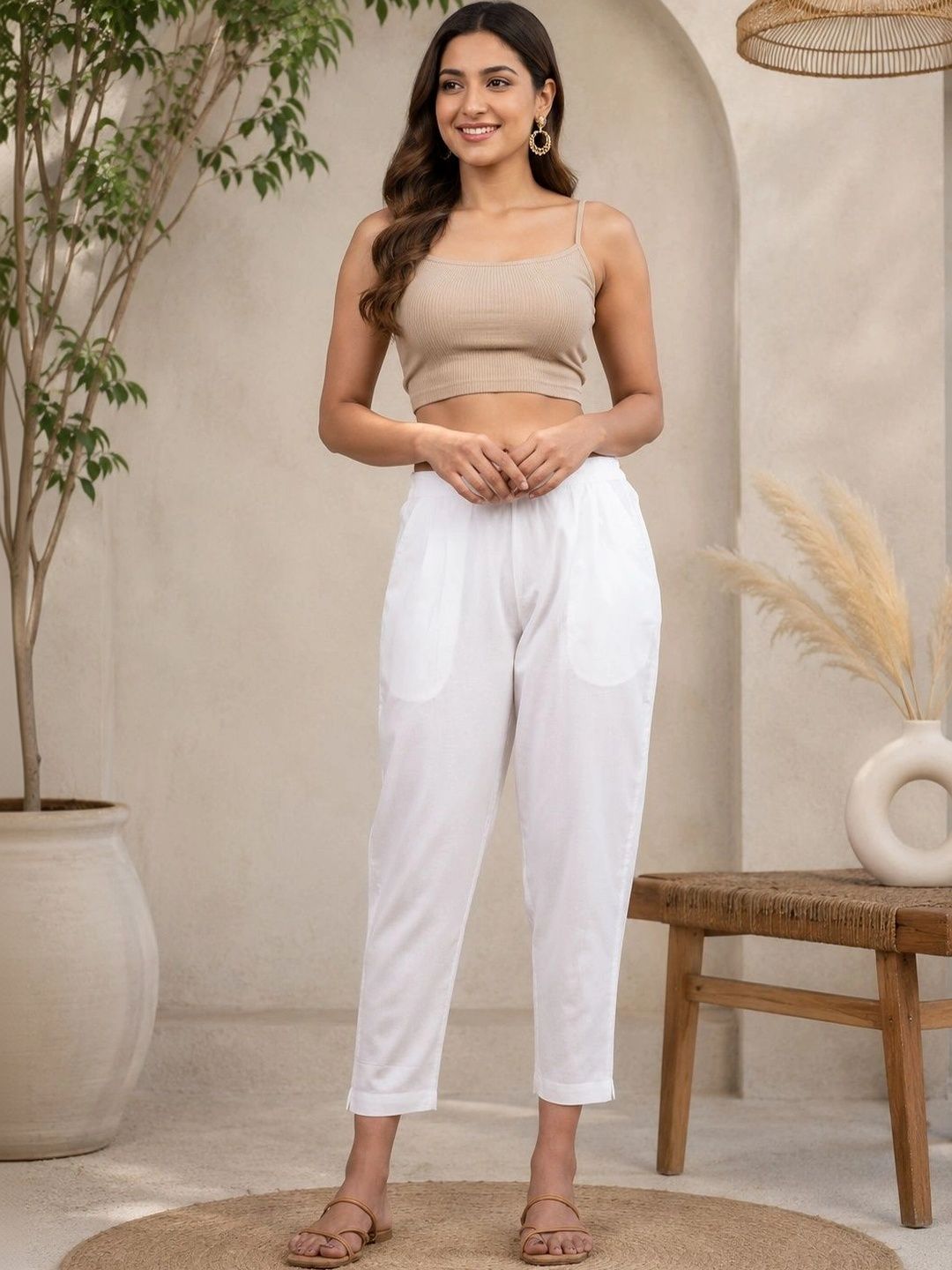 PXS Women Relaxed Easy Wash Pleated Trousers-picture-21