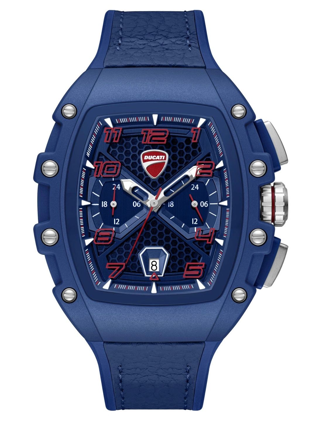 Ducati Men Dial & Textured Straps Analogue Multi Function Watch DTWGC0002802W-image-46