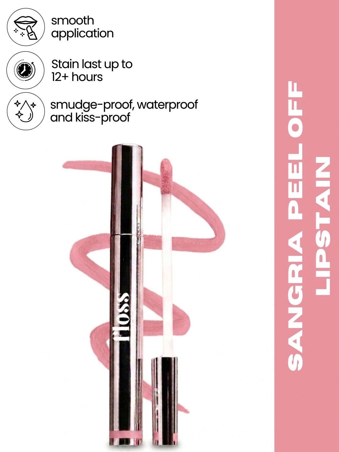 Floss Beauty Waterproof Peel Of Lip Stain - 12 ml - Sangria-picture-44