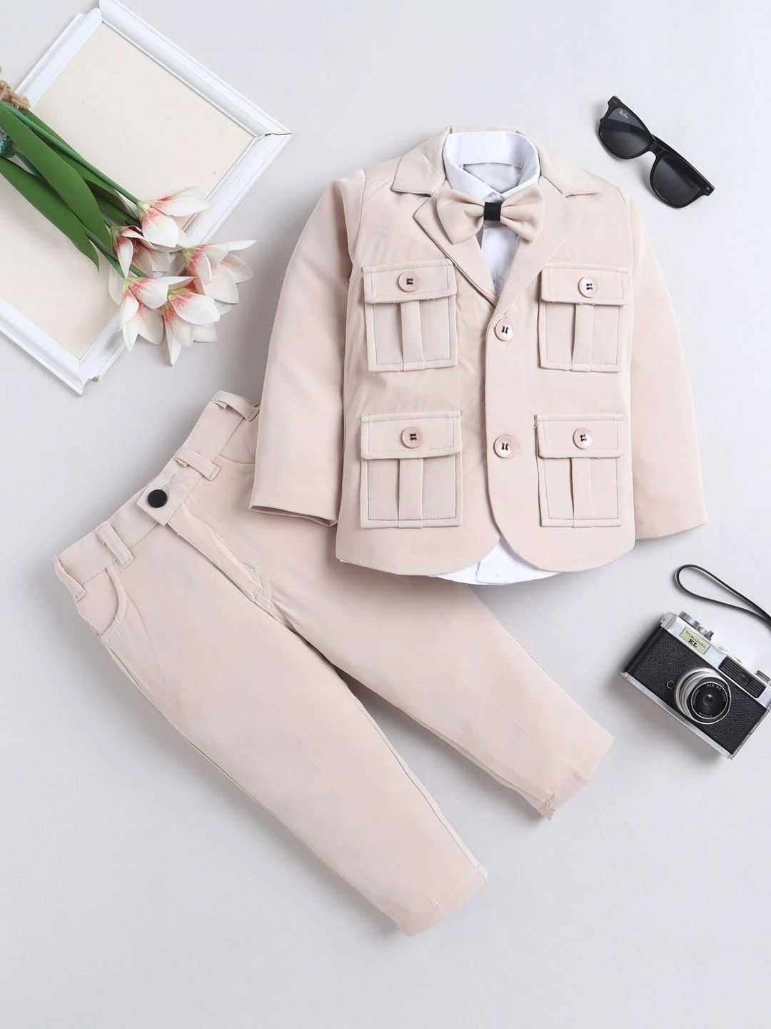 Miss & Chief Boys Notched Lapel Single-Breasted Three-Piece Suit-picture-10