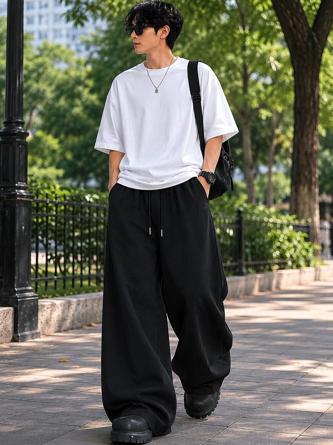 SYNZO Men Relaxed Easy Wash Trousers-picture-30