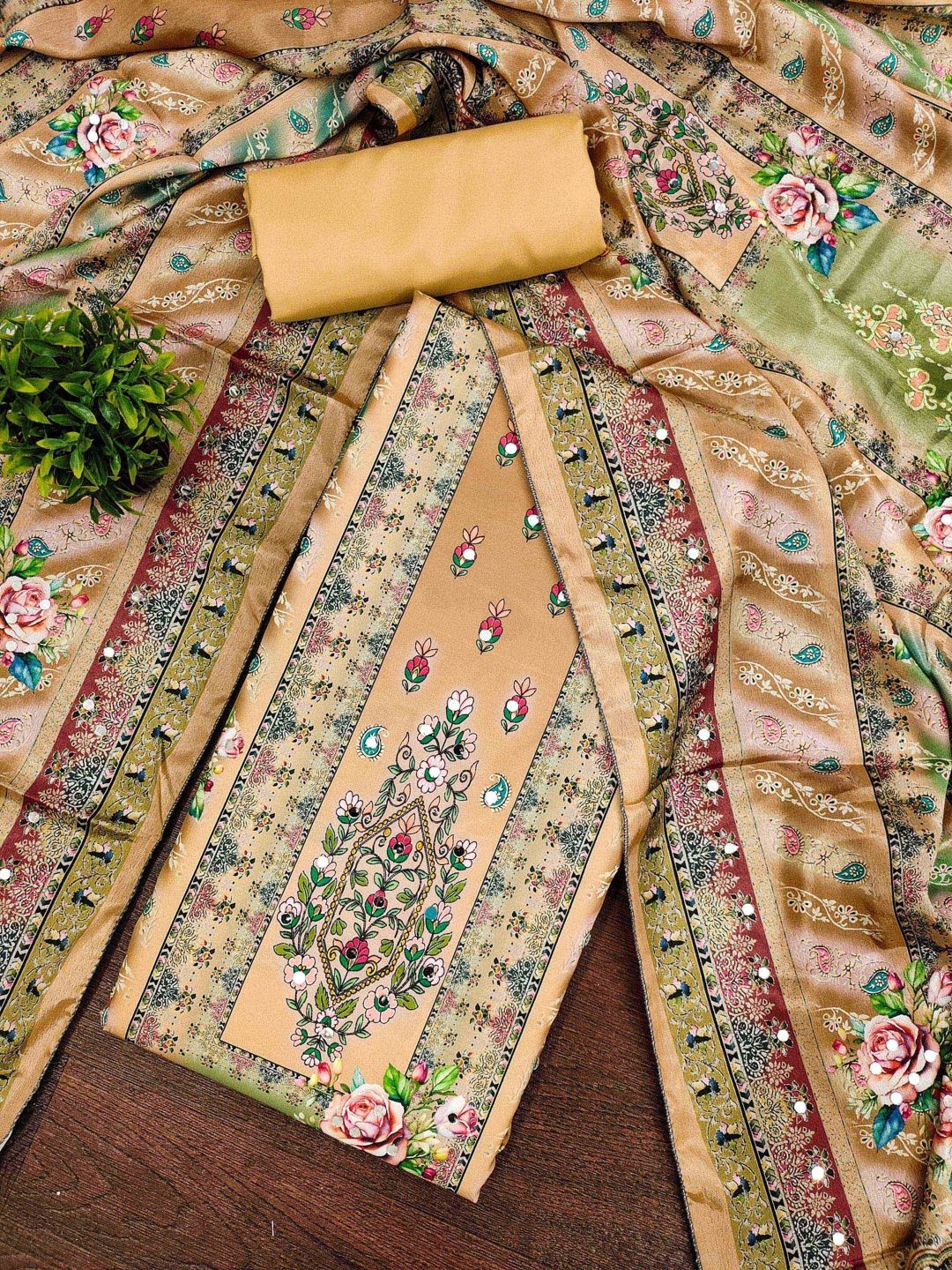 KALINI Printed Unstitched Dress Material-picture-55