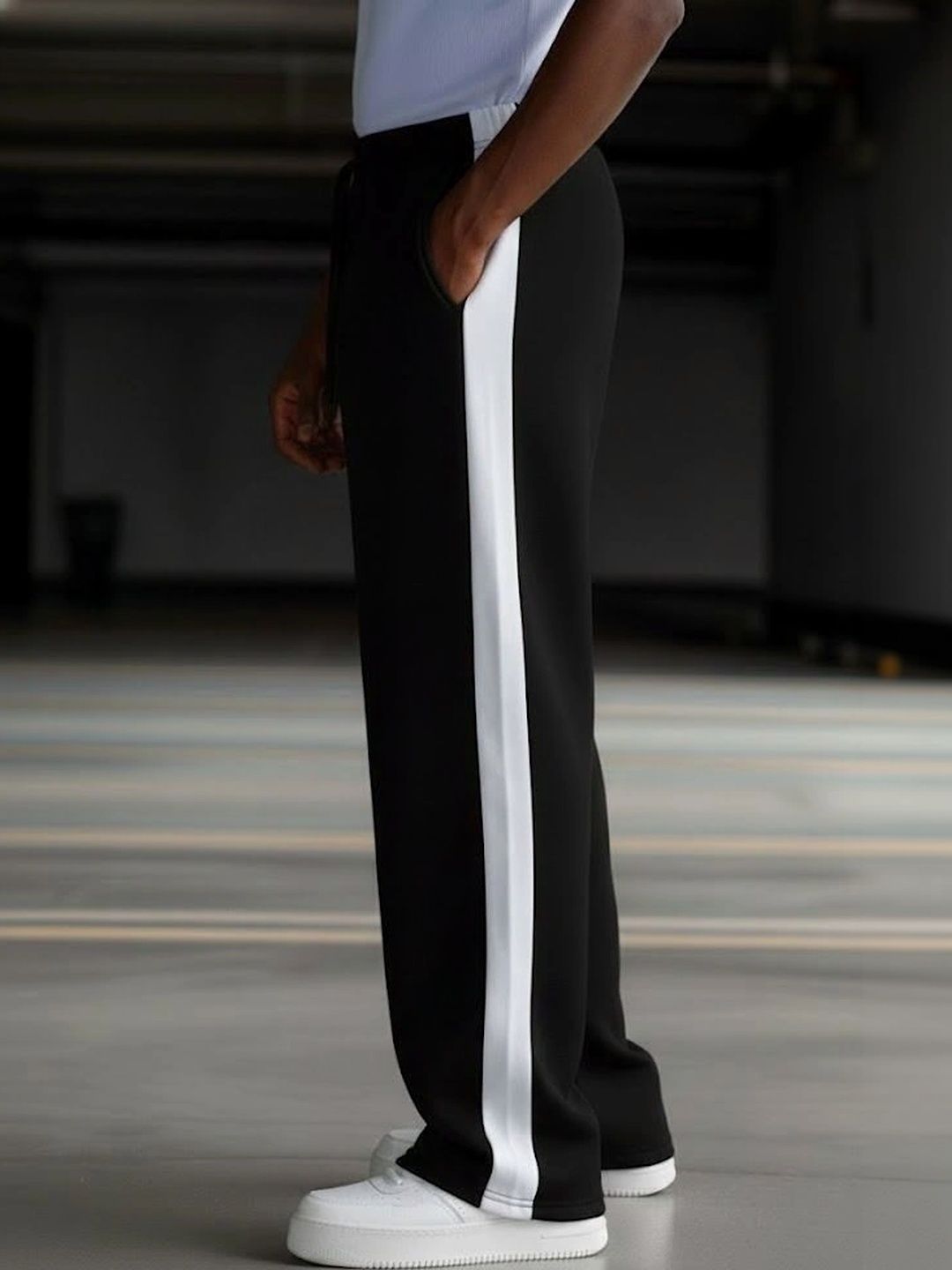 WARCOURT Men Regular Fit Colourblocked Track Pants-picture-20
