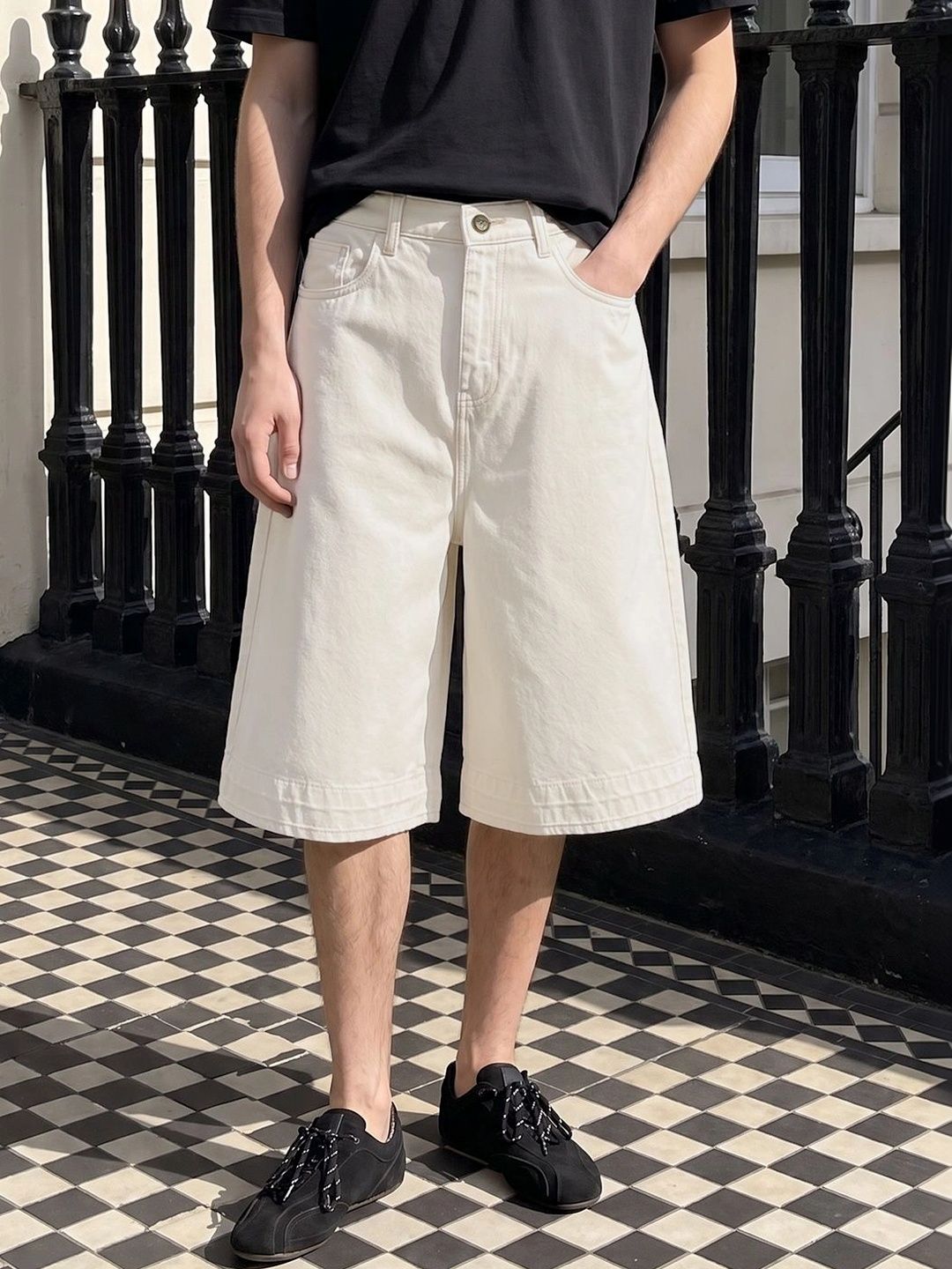 The Indian Garage Co Men Denim Shorts-picture-19