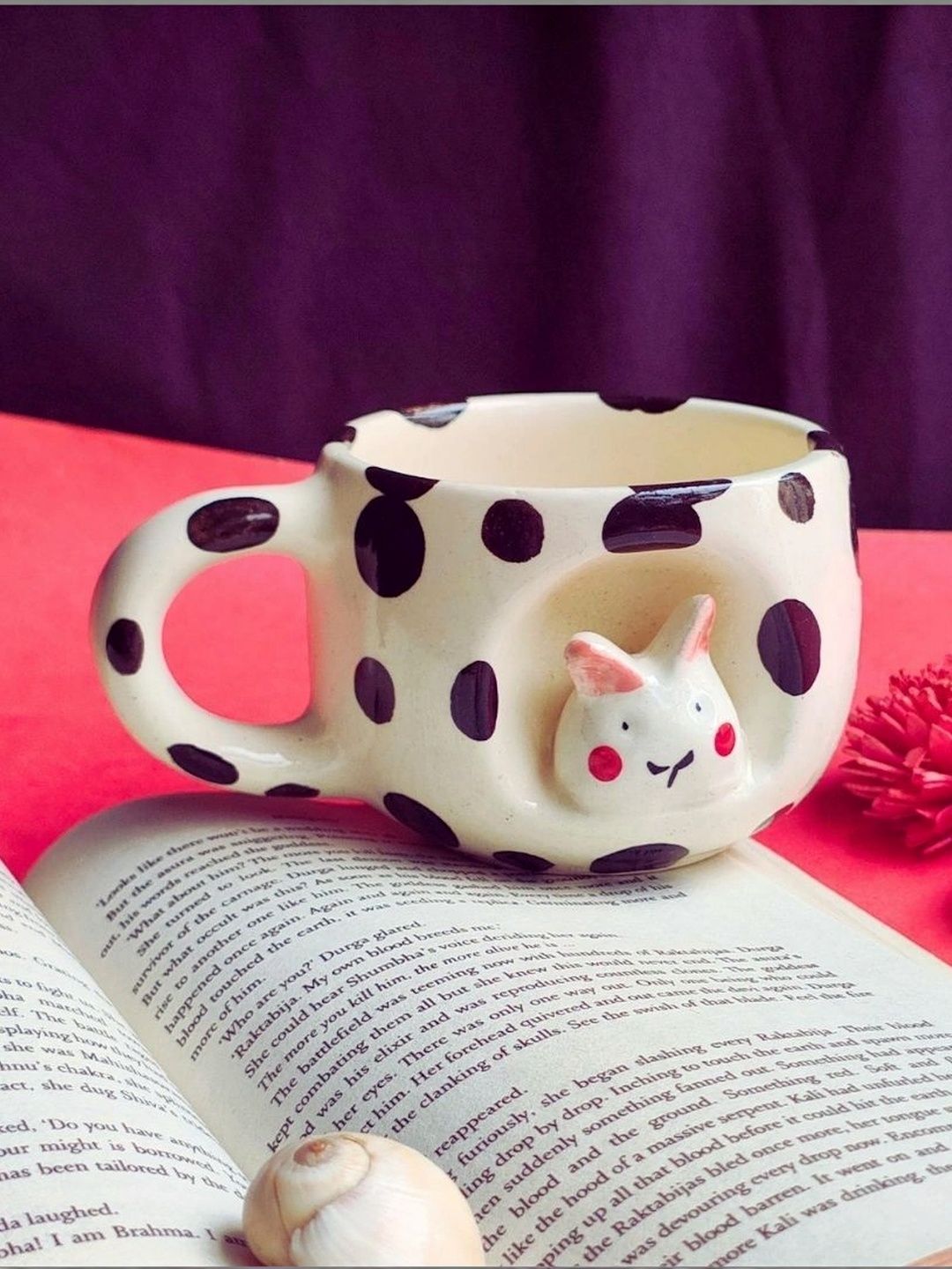 TheYUGO Black & White Handcrafted Printed Ceramic Glossy Mugs Set of Cups and Mugs-image-17