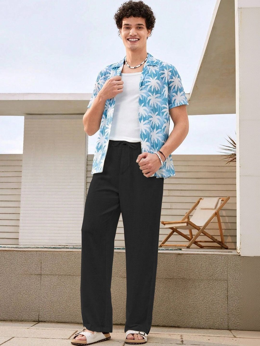 LERIYA FASHION Men Relaxed High-Rise Easy Wash Trousers-picture-49